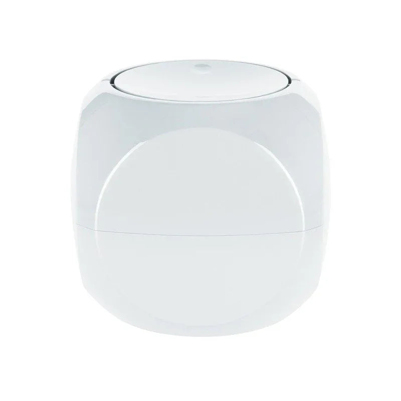 Spirella DICE 1L White Polypropylene Tipping Bin - Modern Compact Bathroom Trash Can - Gomix Brands Outlet