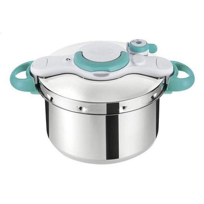 SEB ClipsoMinut'Easy 7.5L Blue Stainless Steel Pressure Cooker Retractable Handles