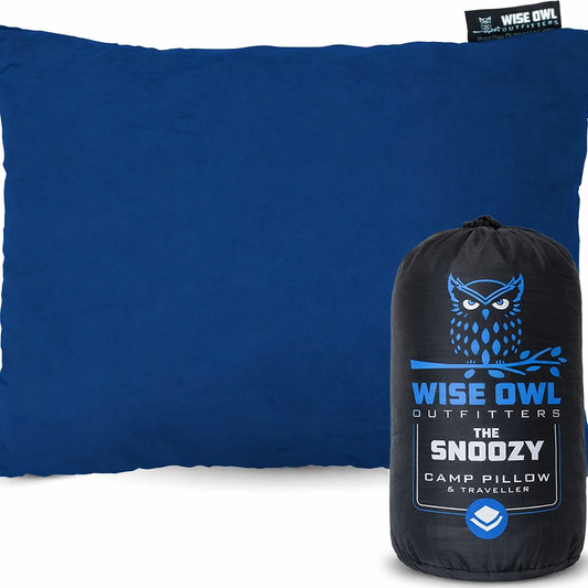 Wise Owl Camping Pillow – Memory Foam Pillow for Airplane