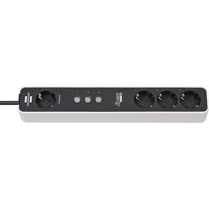 Smart WiFi Power Strip Extension Lead, 4-Way, Voice Control, 59-Inch Cord
