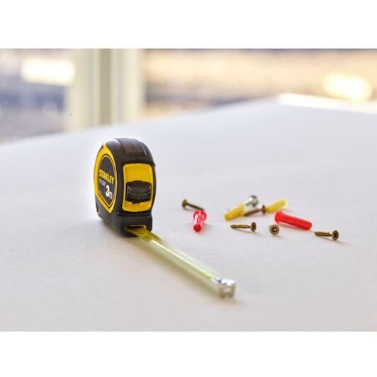 Stanley Tylon 10ft/3m Compact Retractable Tape Measure with Shockproof Case