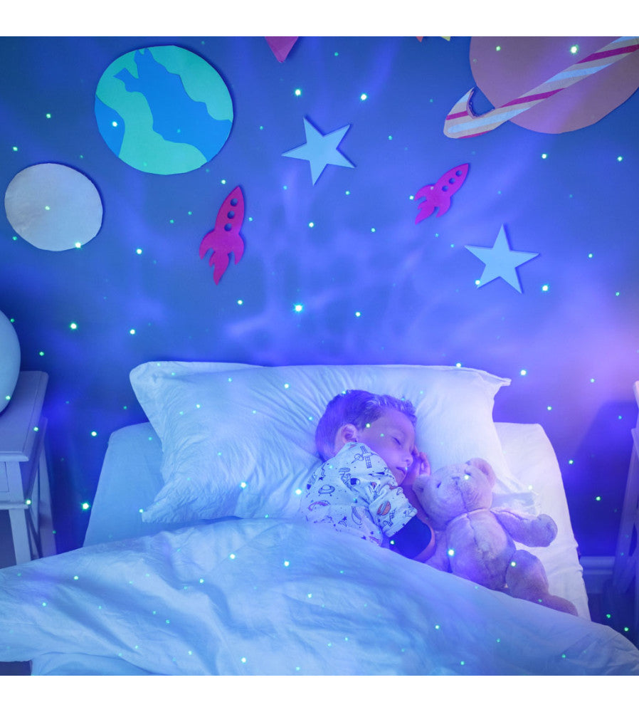 Astronaut Star Projector Lamp with Remote Control - White Nebula Night Light