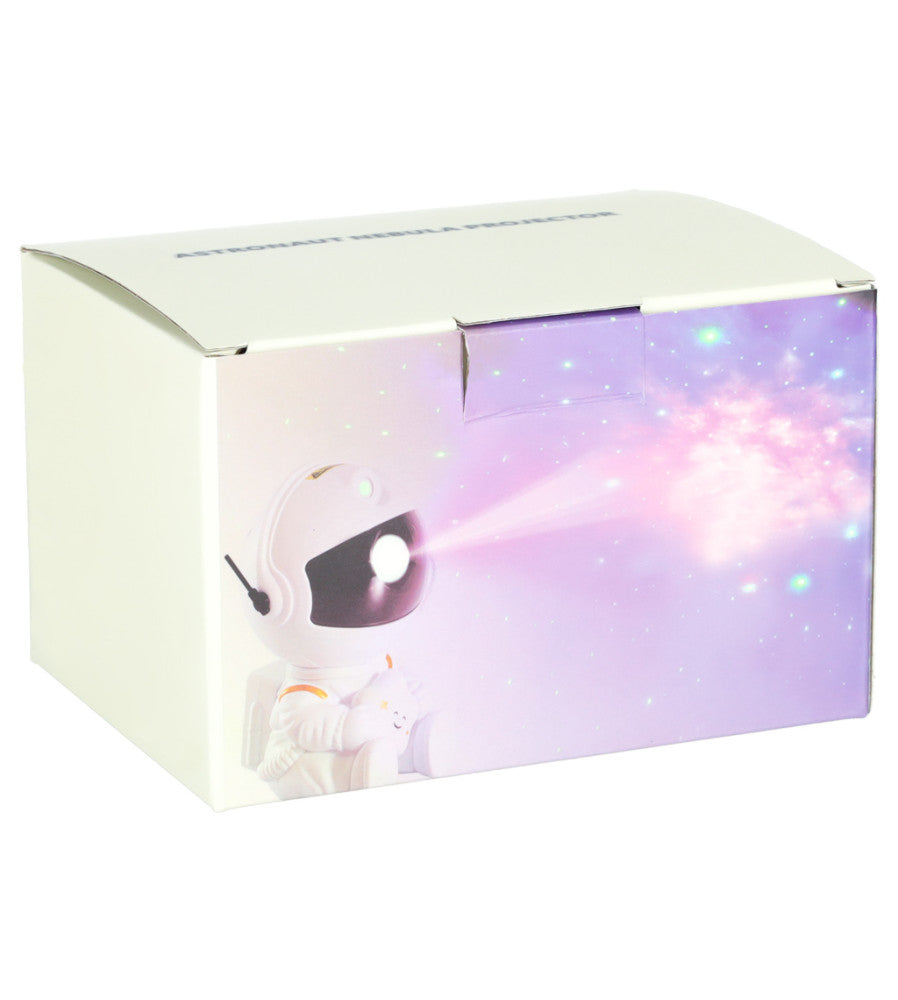 Astronaut Star Projector Lamp with Remote Control - White Nebula Night Light