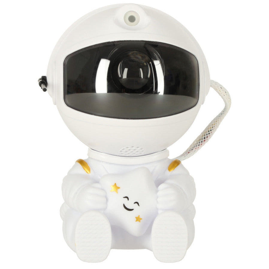 Astronaut Star Projector Lamp with Remote Control - White Nebula Night Light