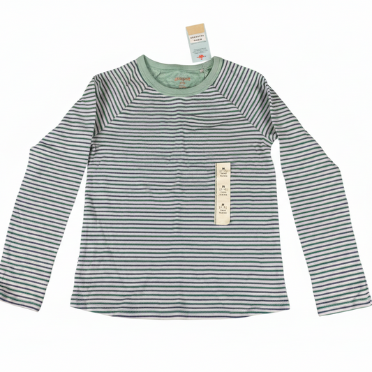 Cat & Jack Long Sleeve Girls Striped Shirt Multicolored