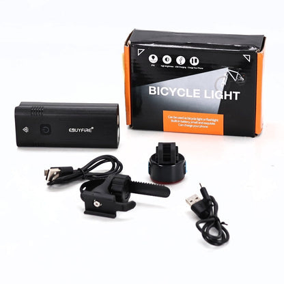 EBUYFIRE KX6 3000 Lumen Rechargeable LED Bicycle Light, IPX5 Waterproof Front