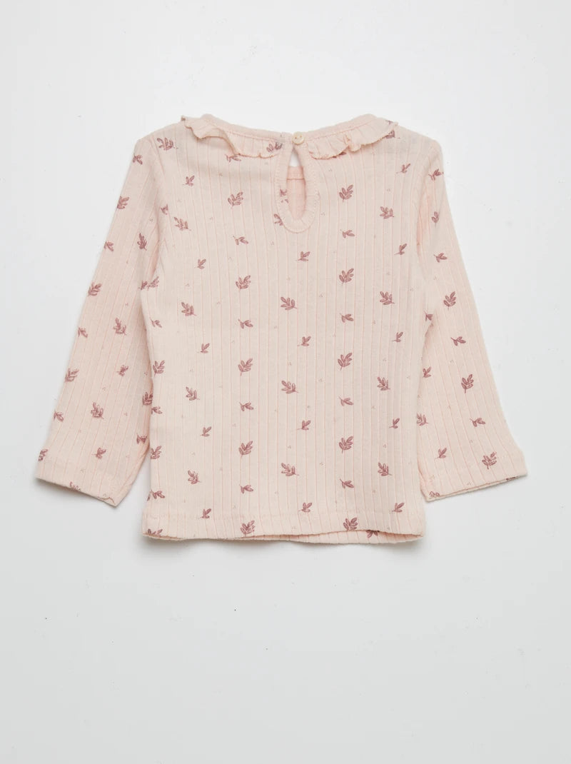 Kiabi T‑shirt 3M Baby Rose