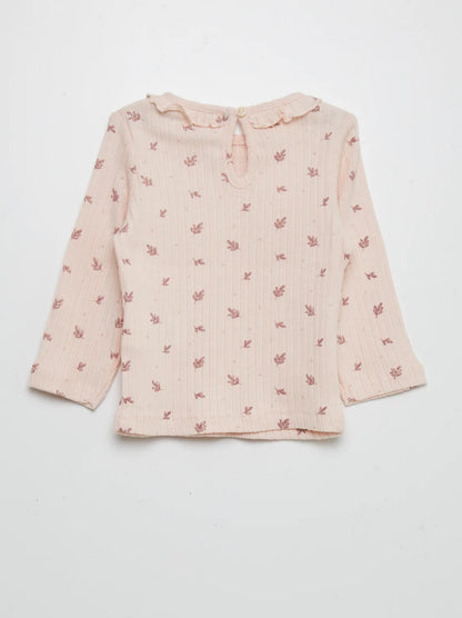 Kiabi T‑shirt 3M Baby Rose