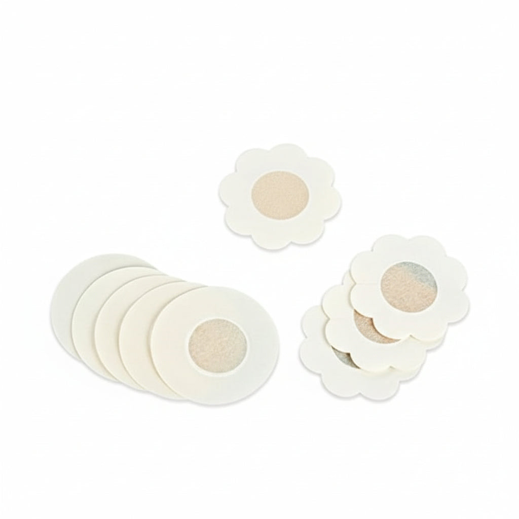 Soft Satin Nipple Covers – 5 Pairs Self‑Adhesive Pasties