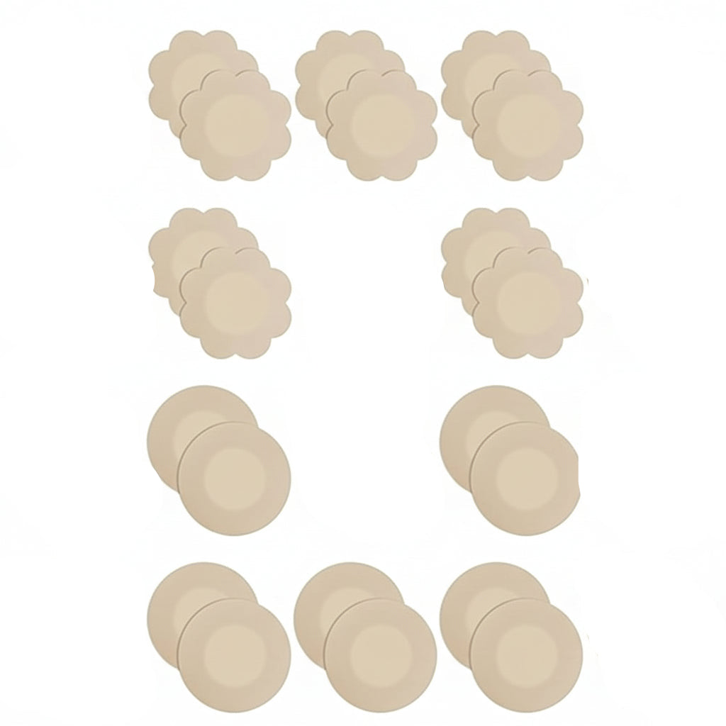 Soft Satin Nipple Covers – 5 Pairs Self‑Adhesive Pasties