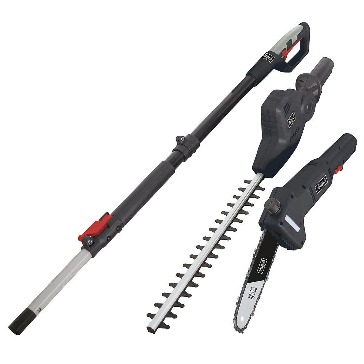 Scheppach 2-in-1 Electric Pole Hedge Trimmer & Saw - Versatile Garden Tool