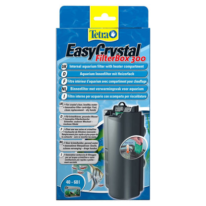 Tetra EasyCrystal FilterBox 300: Efficient Internal Aquarium Filter with Integrated Heater Compartment