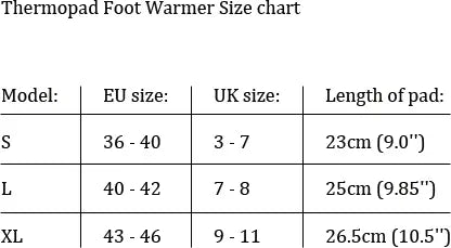 Thermopad Self-Heating Foot Warmers - 8 Hours Lasting Warmth for Alpine Skiing