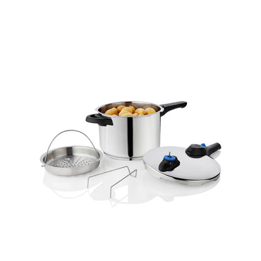 Premium Stainless Steel Pressure Cooker for Fast, Delicious Meals, 6-Quart Capacity