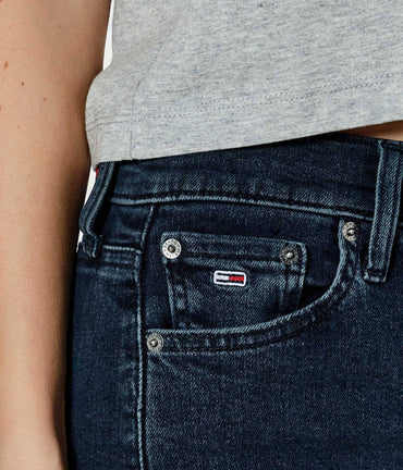 Tommy Jeans Sylvia Women's Skinny Fit Navy Blue Denim Jeans Organic Cotton