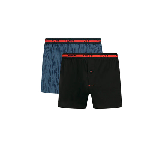 Hugo Boss Men's Premium Cotton Boxer Shorts 2-Pack: Comfort, Style, Logo Waistband