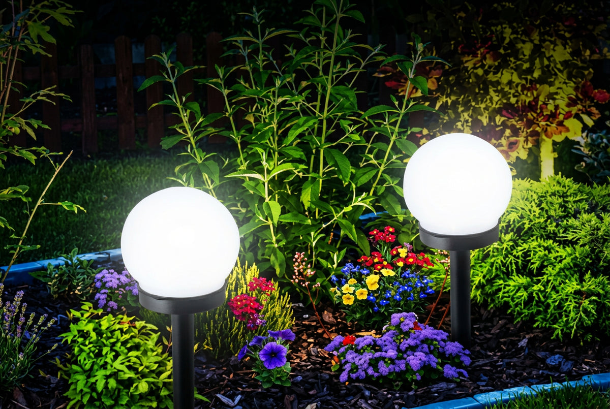 Tobago Outdoor Solar Stake Lights LED, 2-Pack