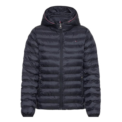 Tommy Hilfiger Women's Padded Global Stripe Jacket – Cozy, Chic, Sustainable