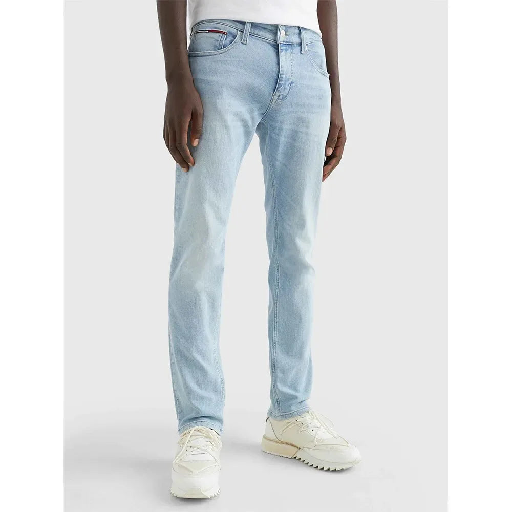 Tommy Jeans Scanton Slim Fit Power Stretch Cotton Blend Blue Denim Jeans - Gomix Brands Outlet