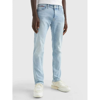 Tommy Jeans Scanton Slim Fit Power Stretch Cotton Blend Blue Denim Jeans - Gomix Brands Outlet