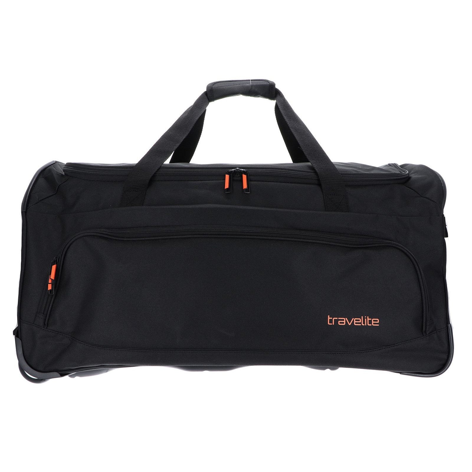 Travelite Basics Fresh Black Wheeled Duffle Bag - 89L Capacity for Effortless Adventures