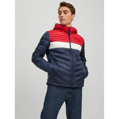 Jack & Jones Men's Lightweight Quilted Jacket in Hero Blue Red