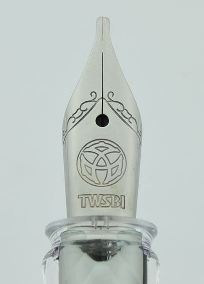 TWSBI Eco Clear Demonstrator Fountain Pen 1.1mm Italic Steel Nib