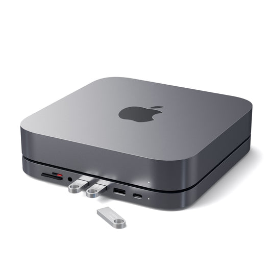 Satechi Type-C Aluminum Stand & Hub for Mac Mini with 6-in-1 USB Expansion