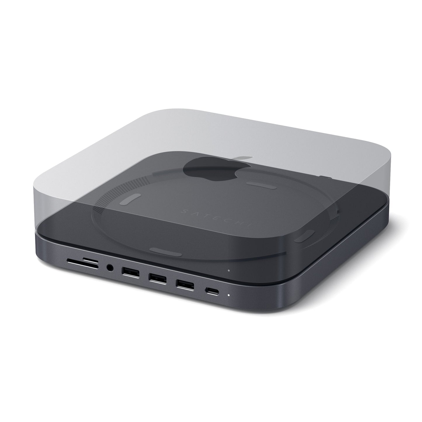 Satechi Type-C Aluminum Stand & Hub for Mac Mini with 6-in-1 USB Expansion