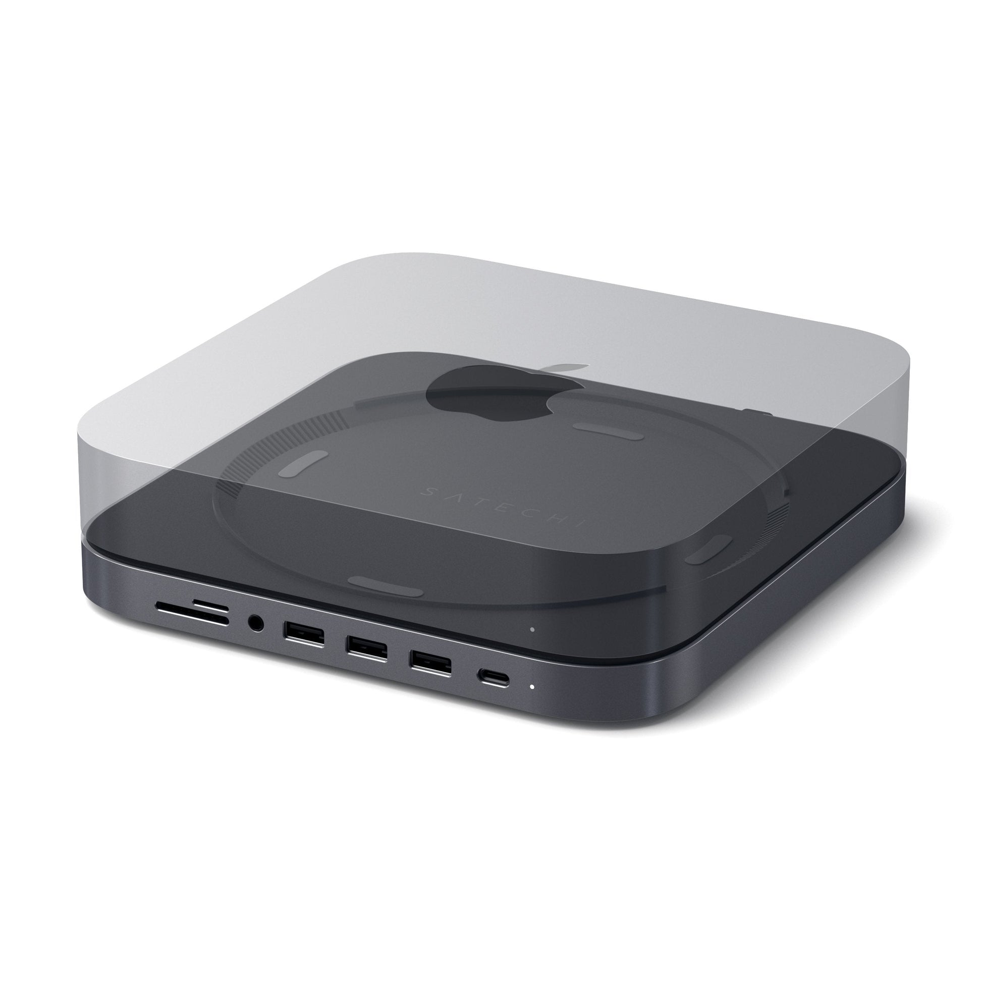 Satechi Type-C Aluminum Stand & Hub for Mac Mini with 6-in-1 USB Expansion