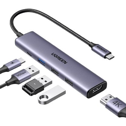 UGREEN Revodok 105 5-in-1 USB‑C Hub with 4K HDMI