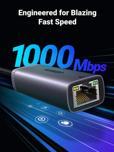 UGREEN USB‑C to Gigabit Ethernet Adapter 3.0 Plug‑and‑Play
