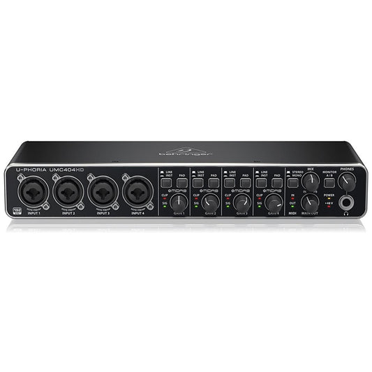 Behringer U-PHORIA UMC404HD 4-in/4-out USB Audio Interface 24-bit 192kHz