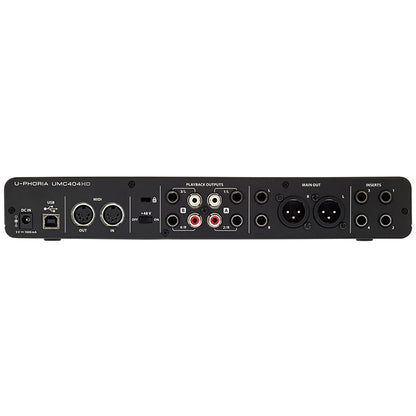 Behringer U-PHORIA UMC404HD 4-in/4-out USB Audio Interface 24-bit 192kHz