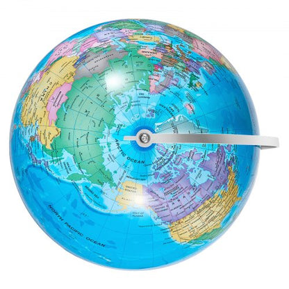VEVOR 8-inch Educational Rotating World Globe with Stand & Time Zone Dial