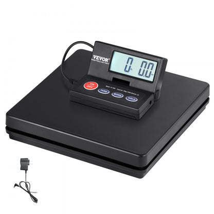 VEVOR 110lb Digital Shipping Scale with Foldable LCD, Timer, Tare