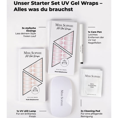 Winter UV Gel Wrap Starter Set with LED Lamp