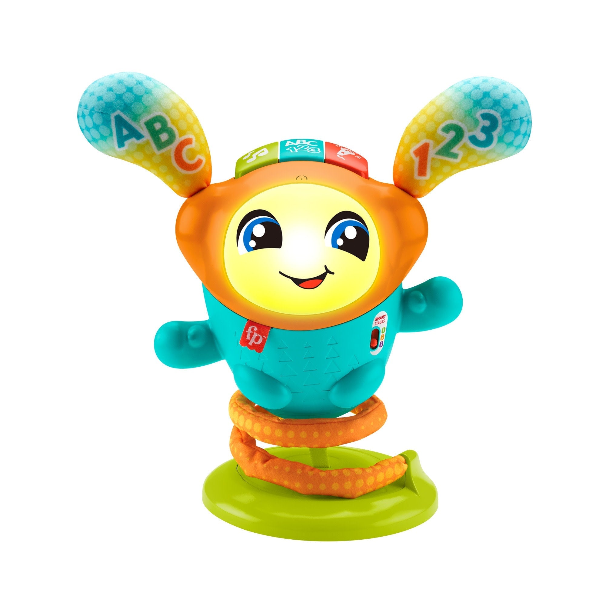 Fisher-Price DJ Bouncin' Beats Baby Learning Toy with Lights and Music