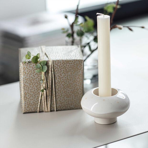 Villeroy & Boch Winter Glow Donut Candle Holder: Premium Porcelain Festive Decor