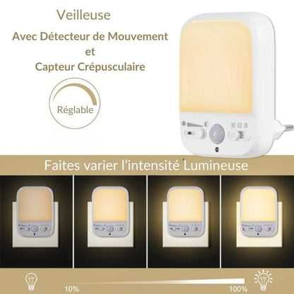 Veilleuse de Nuit DodoLum Motion Sensor Plug-in Night Light Warm White