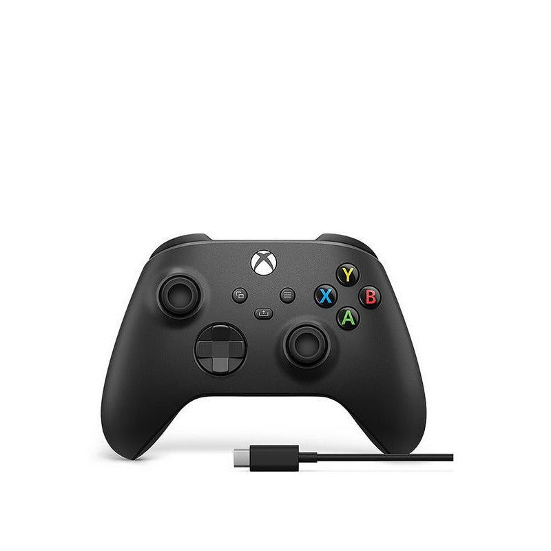 Xbox Wireless Controller Carbon Black for Series X|S, Xbox One, PC with USB-C Cable