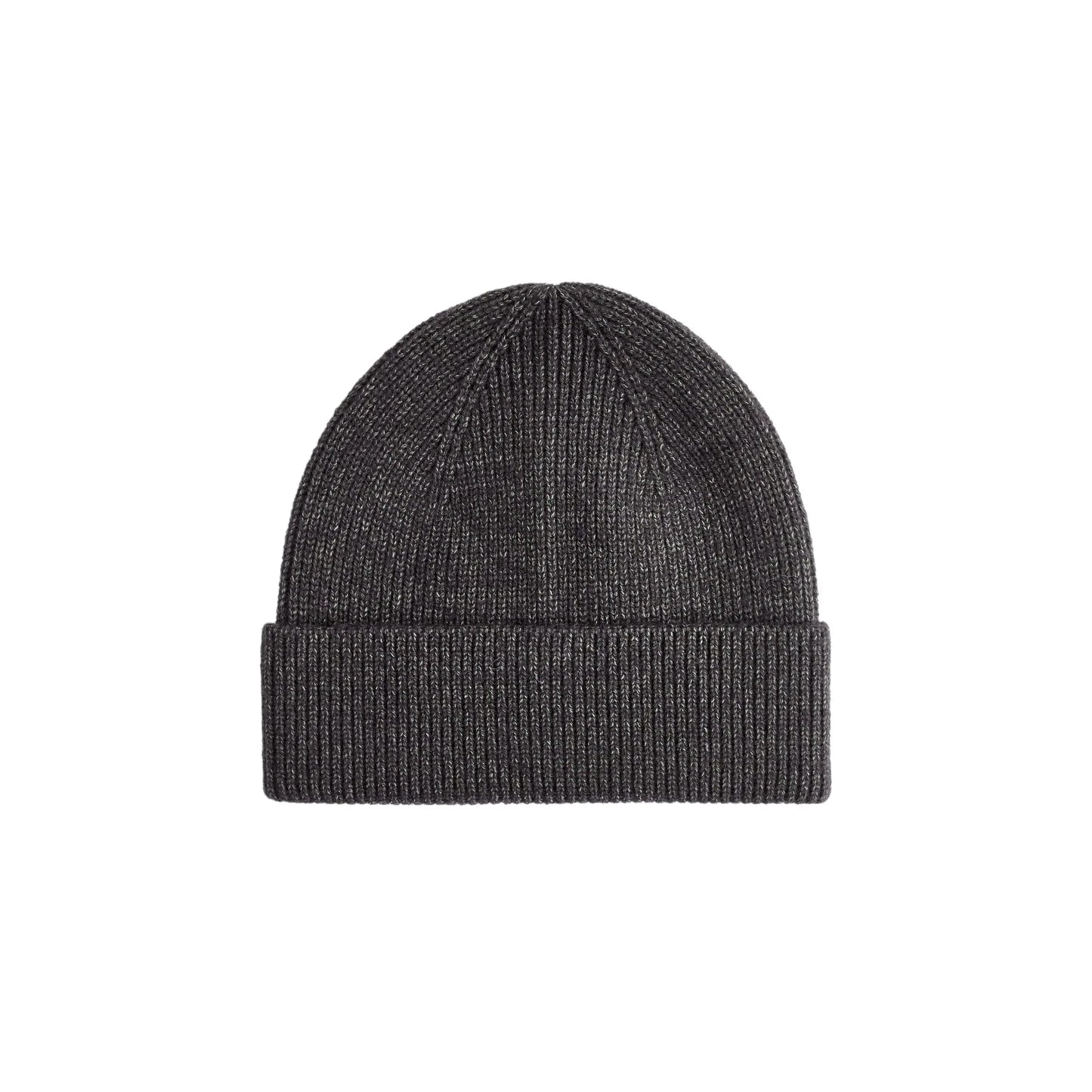 Celio Anthra Mel Grey Knitted Beanie Soft Ribbed Winter Hat