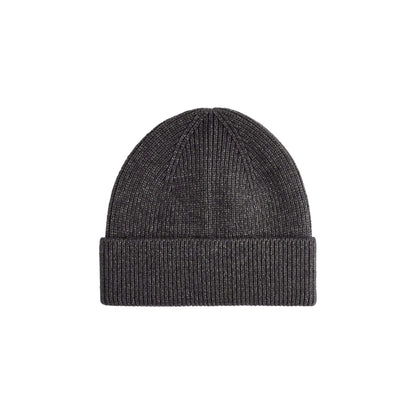 Celio Anthra Mel Grey Knitted Beanie Soft Ribbed Winter Hat