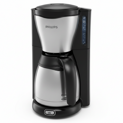 Philips Café Gaia Drip Filter Coffee Machine Thermal Jug Black Silver 1.2L