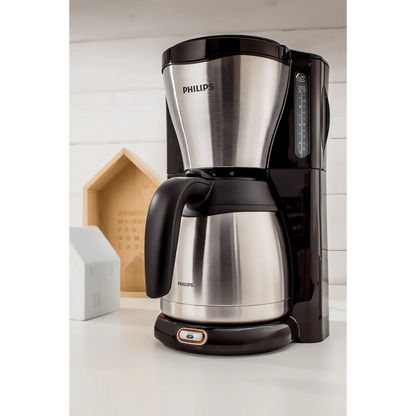 Philips Café Gaia Drip Filter Coffee Machine Thermal Jug Black Silver 1.2L