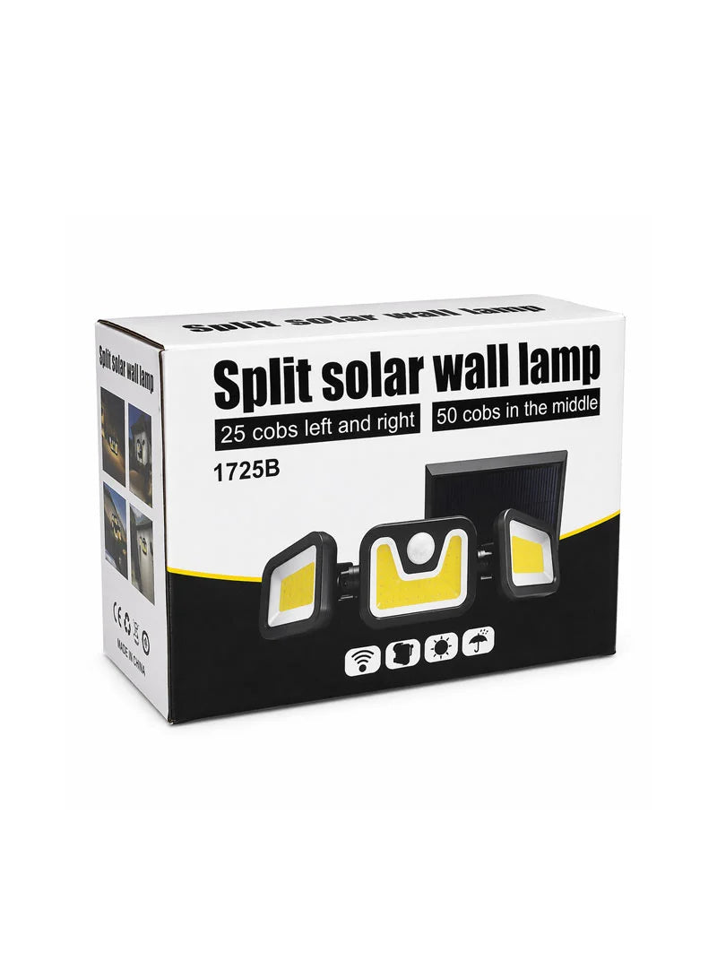 Triple-Head Solar Motion Sensor Light 1752B 103 COB LED 2400 mAh