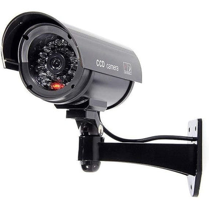 Black Solar Dummy CCTV Camera – Large Outdoor Version