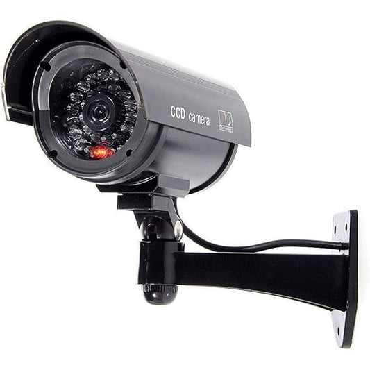 Black Solar Dummy CCTV Camera – Large Outdoor Version