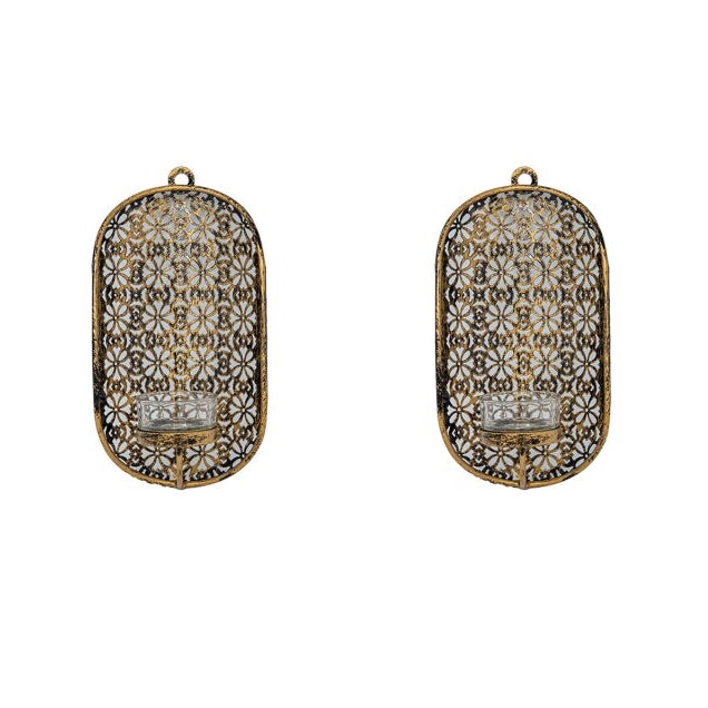 deco pleasure Harms Wall Candle Sconce Holder Set of 2