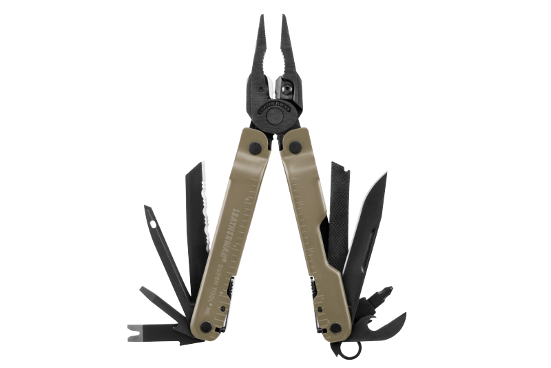 Leatherman Super Tool 300 Heavy-Duty Multi-Tool, 19-in-1, Stainless Steel, Gray